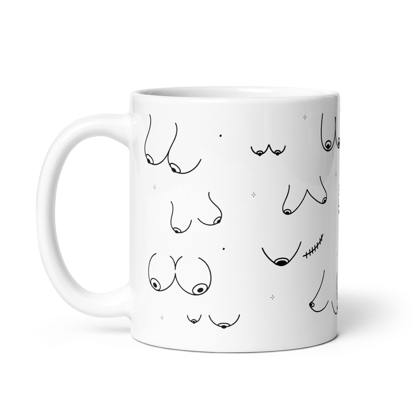 Boobies Line Art Mug
