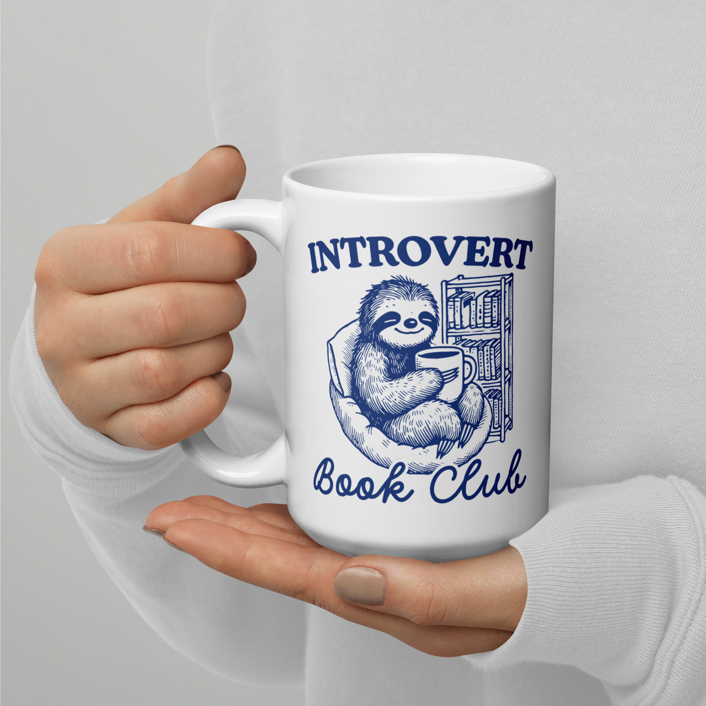 Introvert Book Club Mug