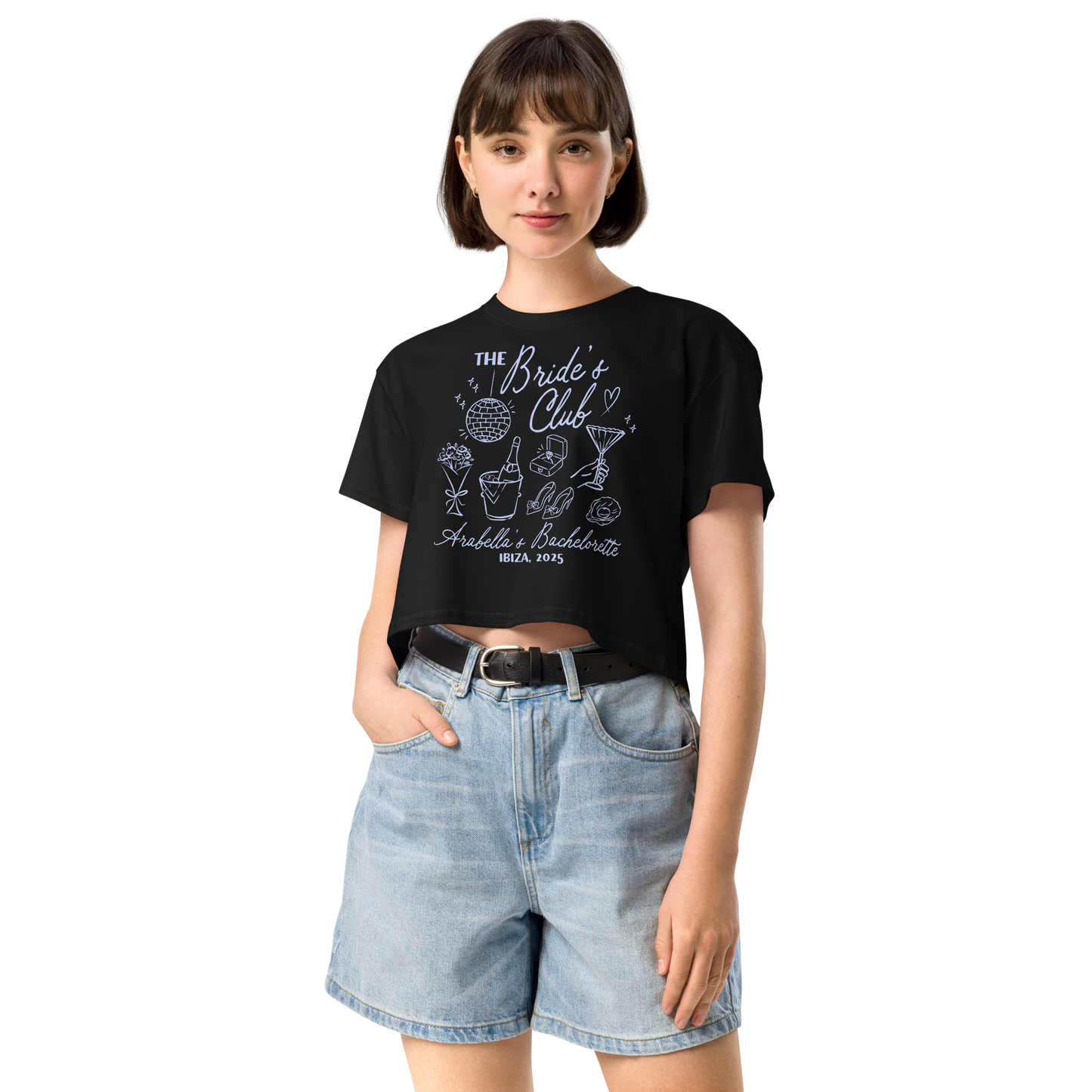 CUSTOM Bachelorette Party Trip Crop Tee