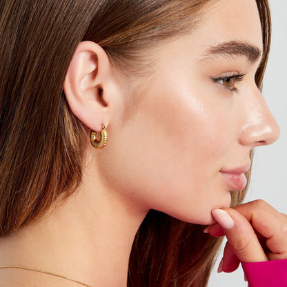 earrings aesthetic round small