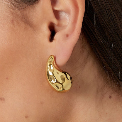 dented drop earrings