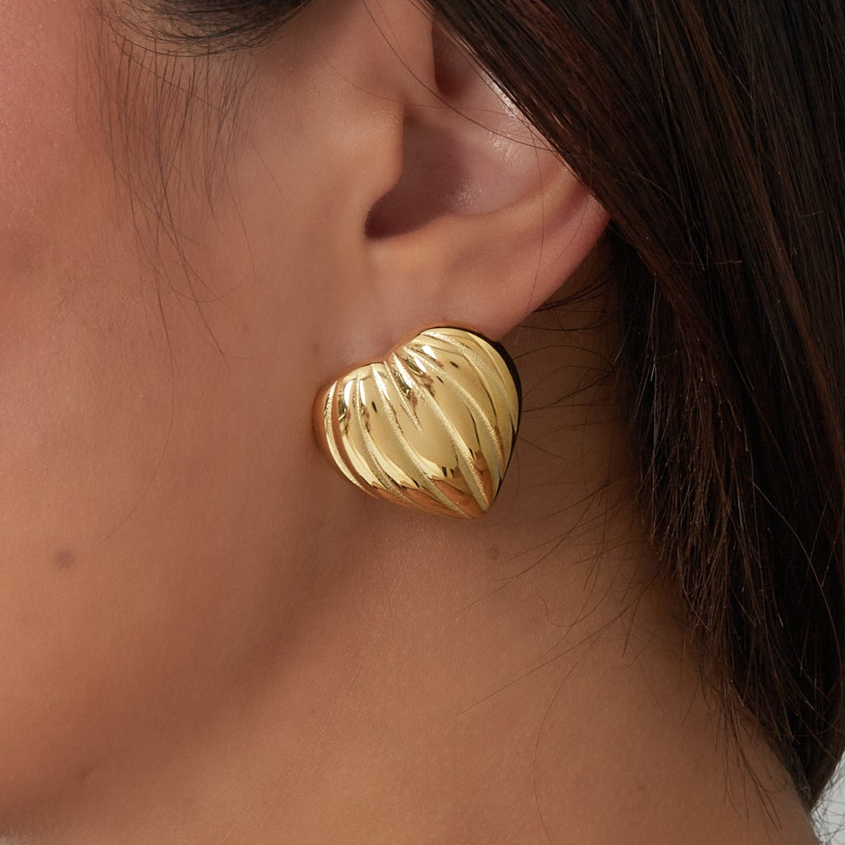 earrings enormous heart