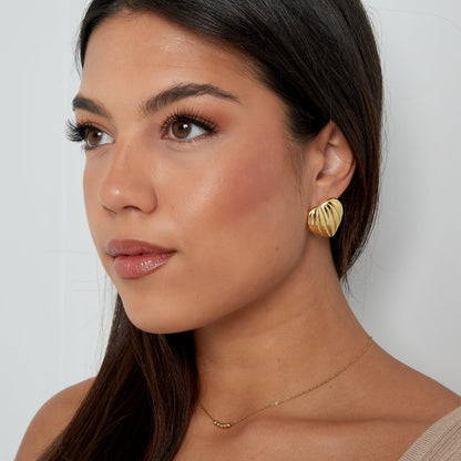 earrings enormous heart