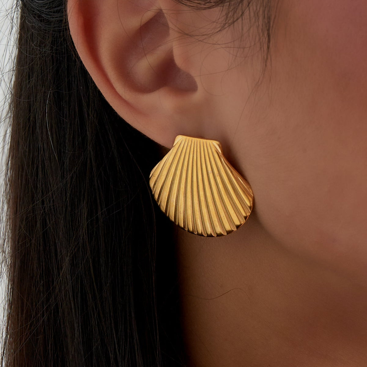 shell statement earrings