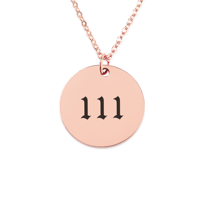 Angel Number 111 Intuition Coin Necklace