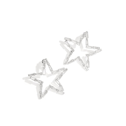 Copper Stud Earrings Star Elegant Christmas Luxurious Series Women's jewelry
