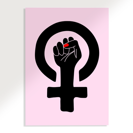 Feminist Girl Power Fist Poster