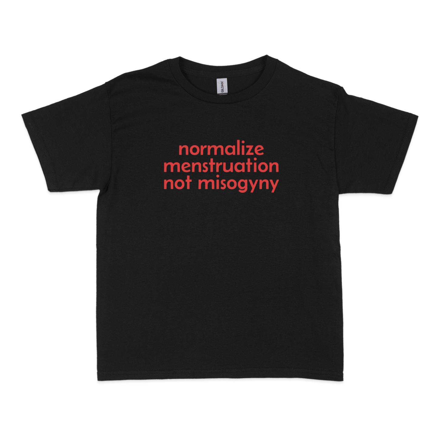 Normalize Menstruation not Misogyny Feminist Baby Tee