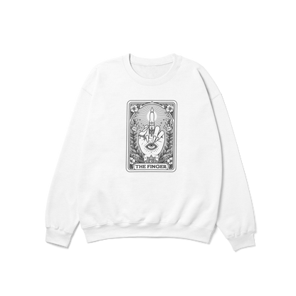 The Finger Funny Tarot Card Crewneck Sweatshirt