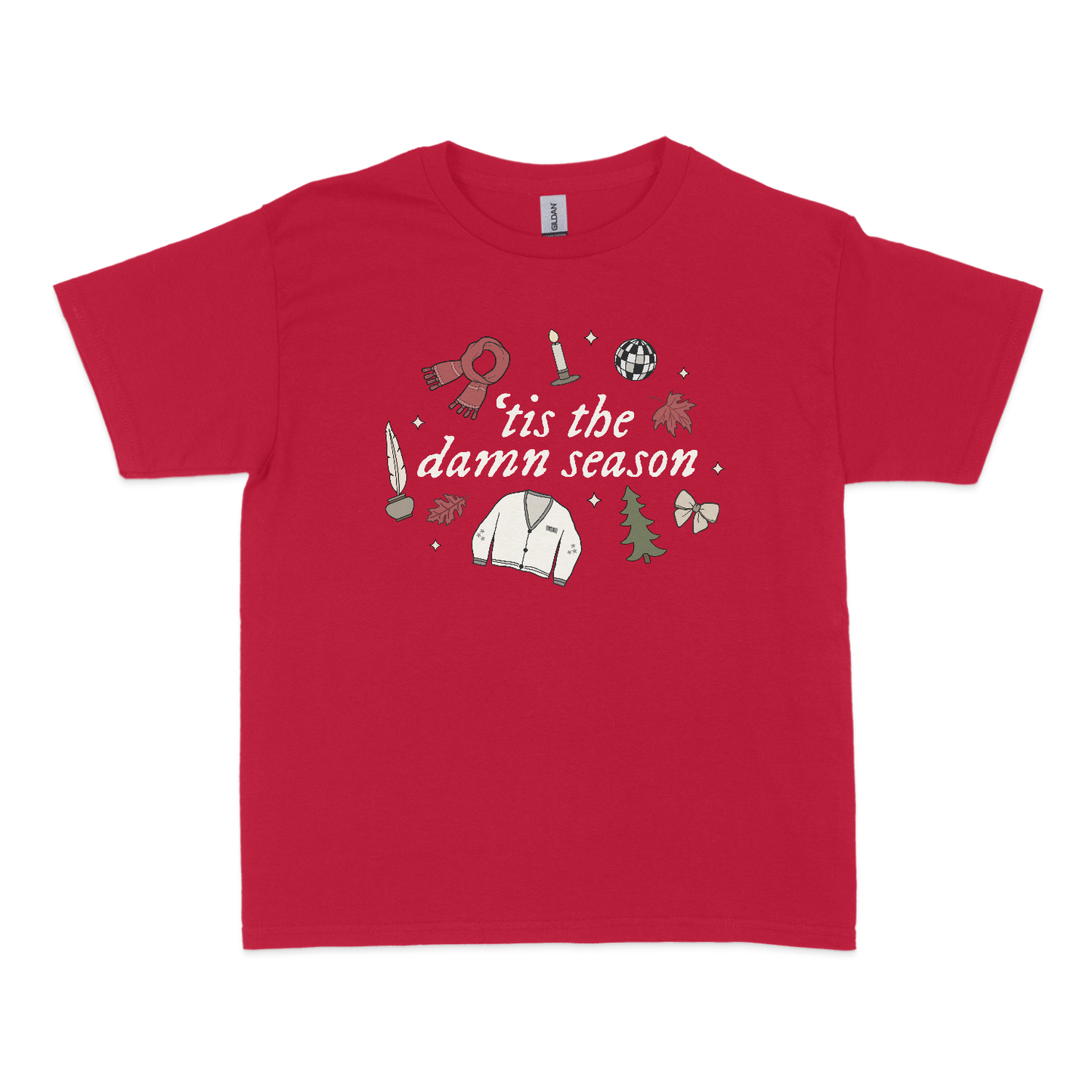 ‘Tis The Damn Season Christmas Baby Tee