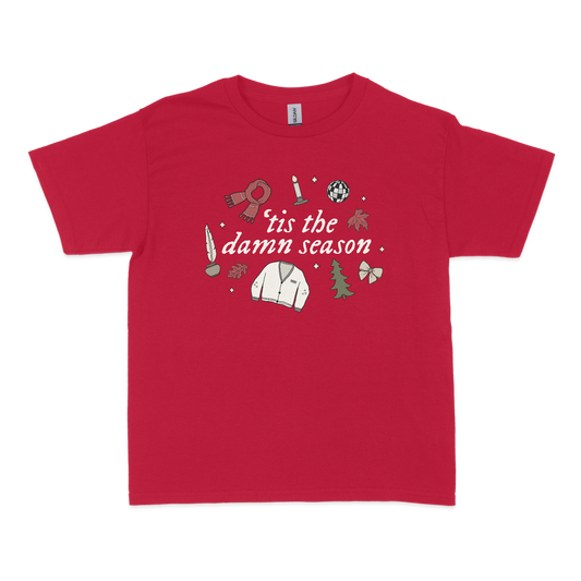 ‘Tis The Damn Season Christmas Baby Tee