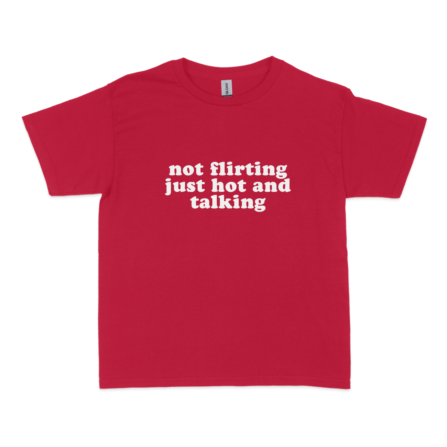 Not Flirting Just Hot and Talking Baby Tee