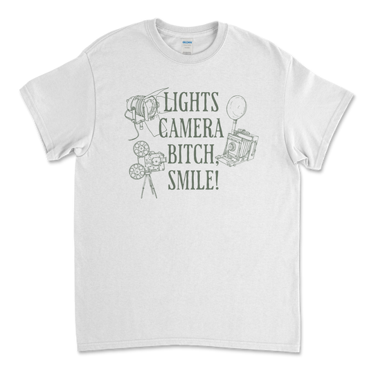 Lights Camera Bitch Smile T-Shirt