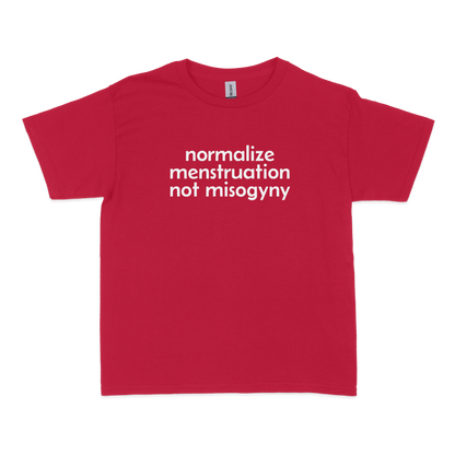 Normalize Menstruation not Misogyny Feminist Baby Tee