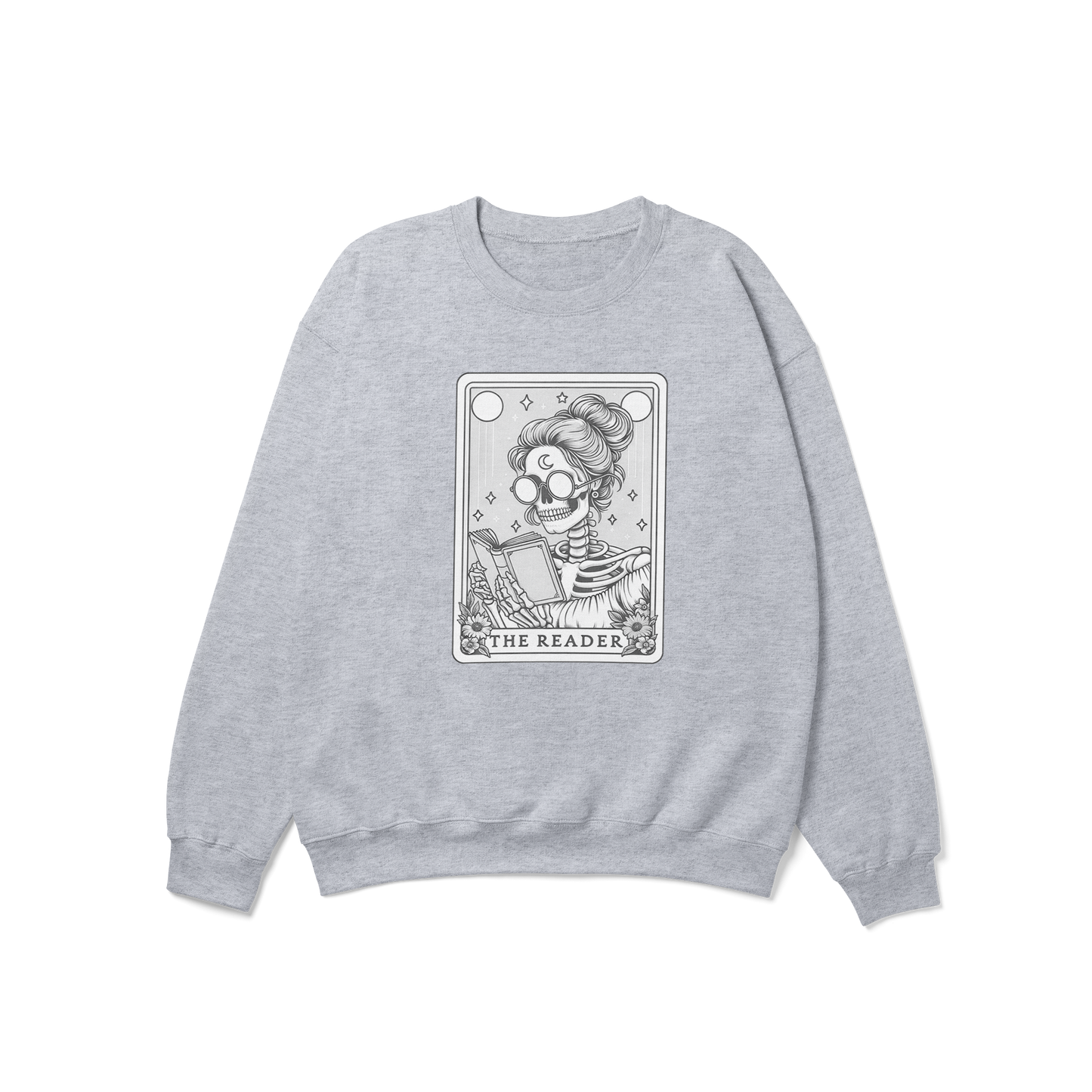 The Reader Funny Tarot Card Crewneck Sweatshirt