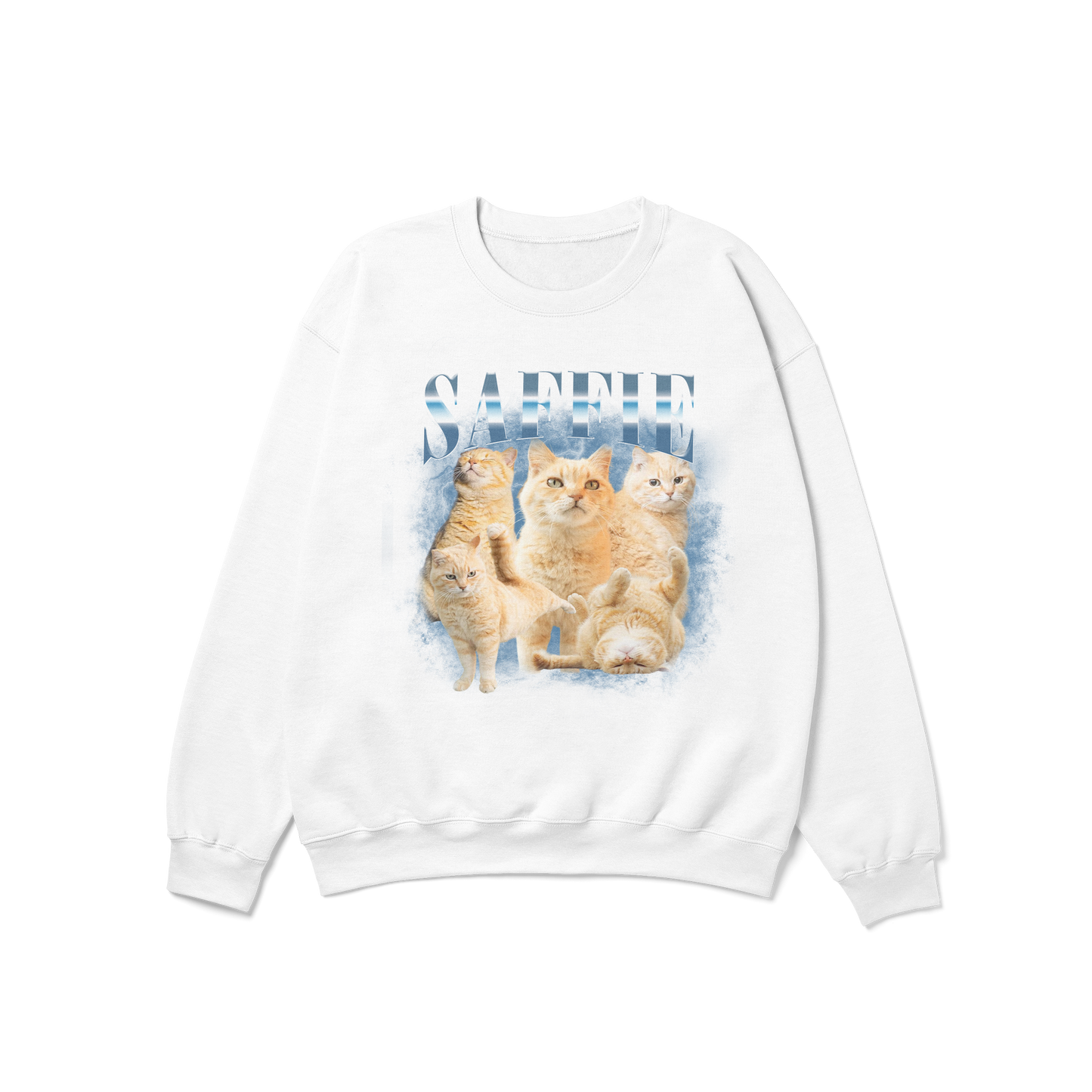 CUSTOM Your Pet 90s Retro Bootleg Crewneck Sweatshirt