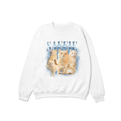 CUSTOM Your Pet 90s Retro Bootleg Crewneck Sweatshirt