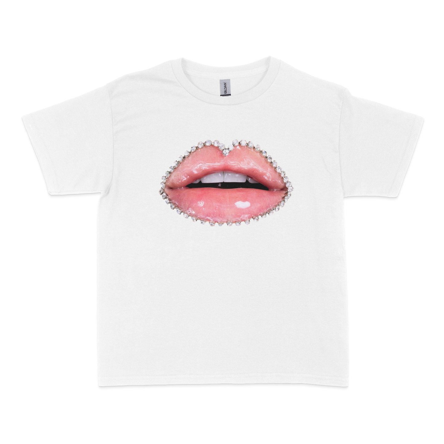 Bejeweled Lips Baby Tee