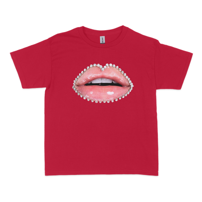 Bejeweled Lips Baby Tee