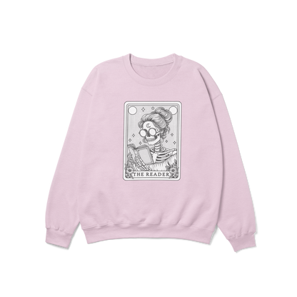 The Reader Funny Tarot Card Crewneck Sweatshirt