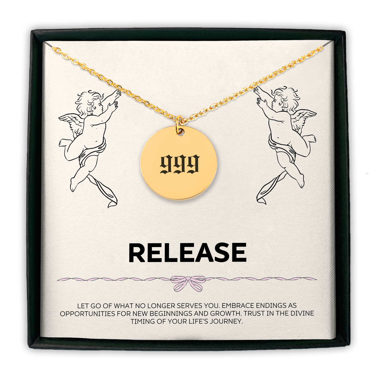 Angel Number 999 Release Coin Necklace