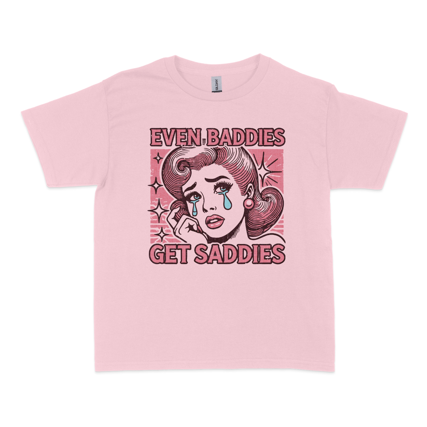 Even Baddies Get Saddies Baby Tee