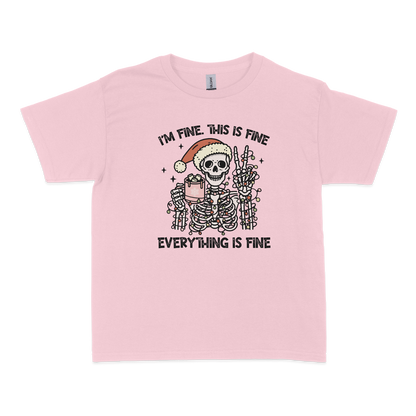 I'm Fine This is Fine Christmas Baby Tee