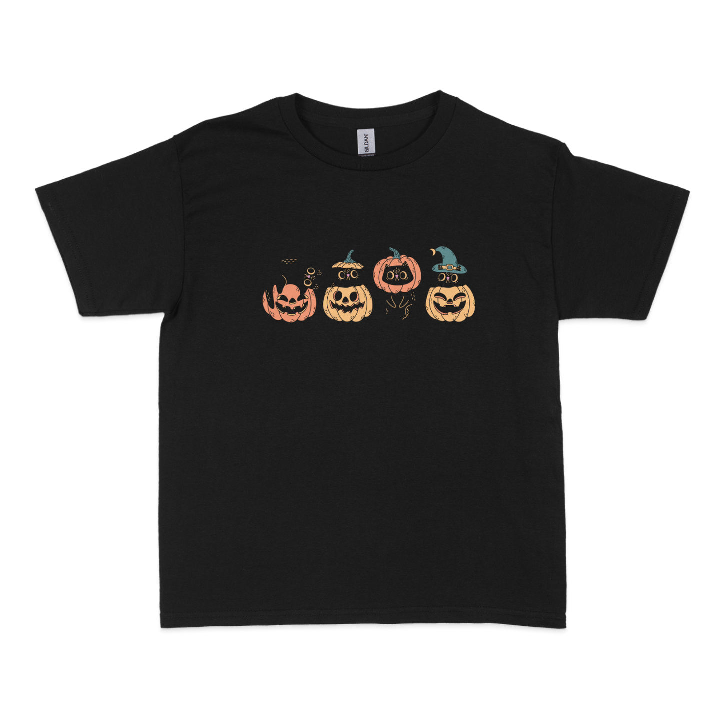 Black Cat Pumpkin Halloween Baby Tee