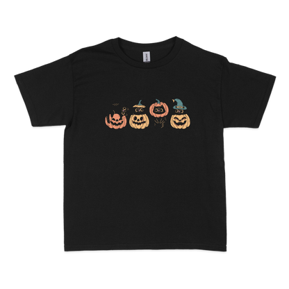 Black Cat Pumpkin Halloween Baby Tee