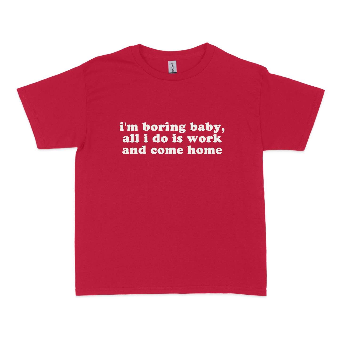 I'm Boring Baby All I Do is Work Baby Tee