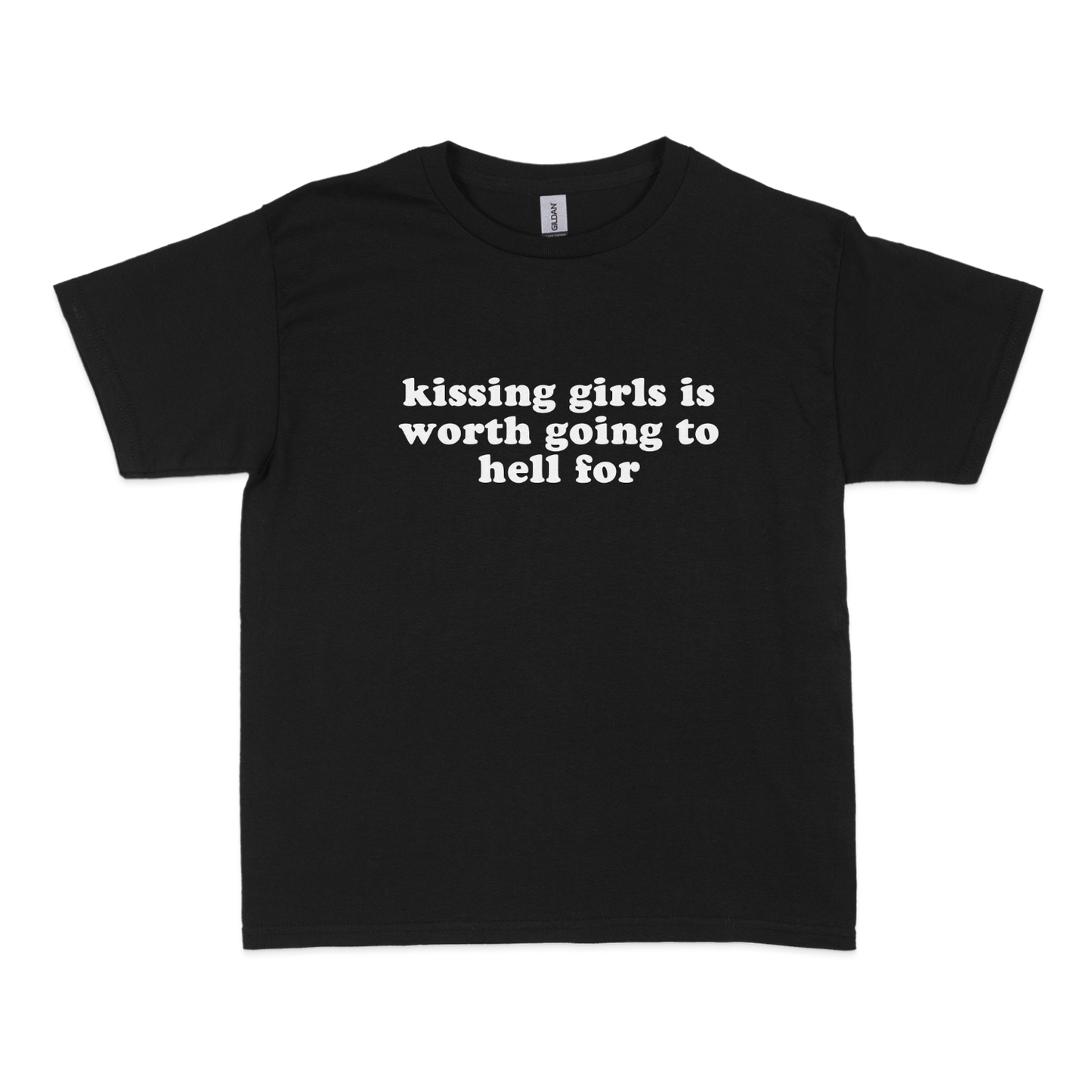 Kissing Girls Going to Hell Baby Tee