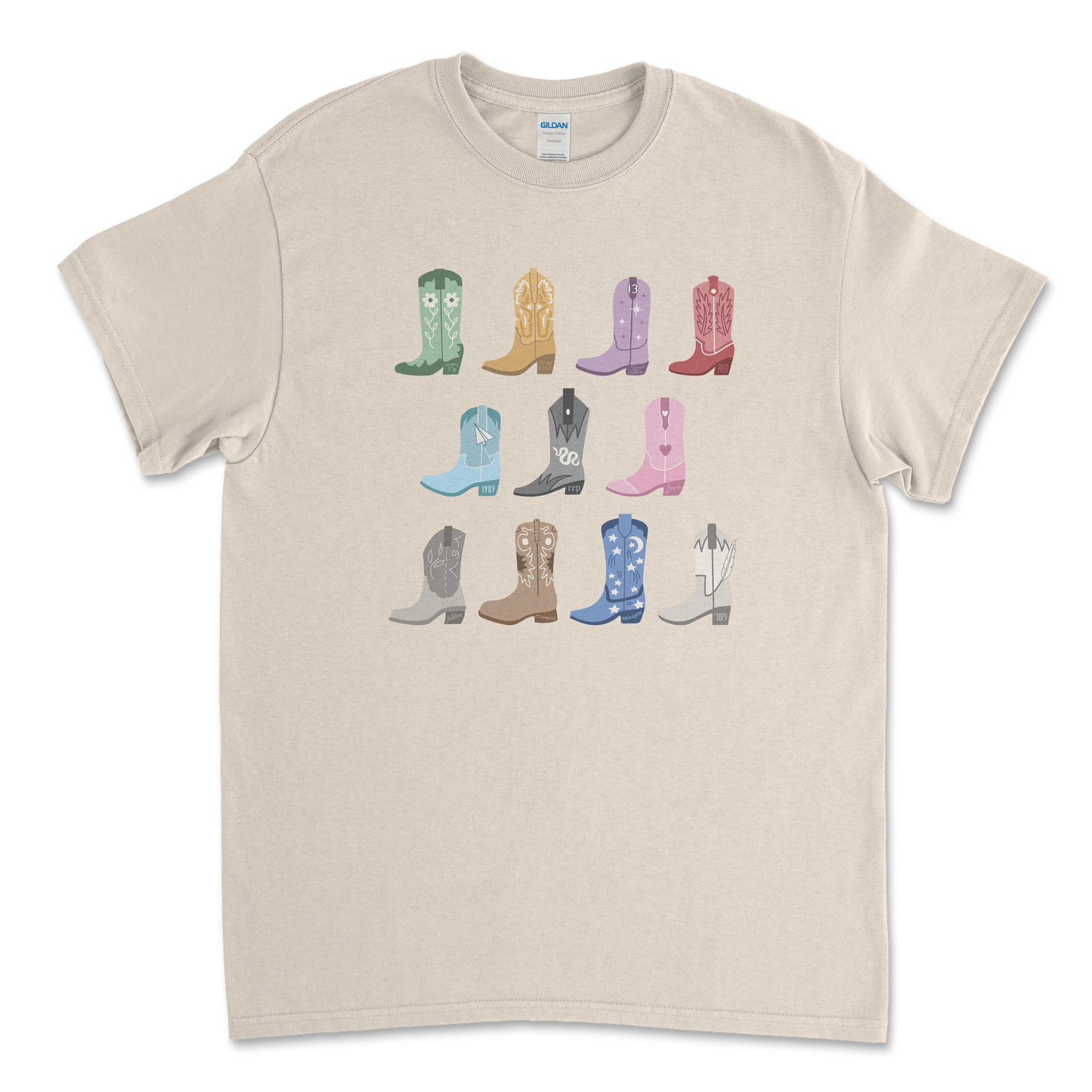 All Eras Cowgirl Boots T-Shirt