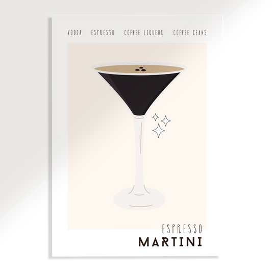 Espresso Martini Cocktail Poster