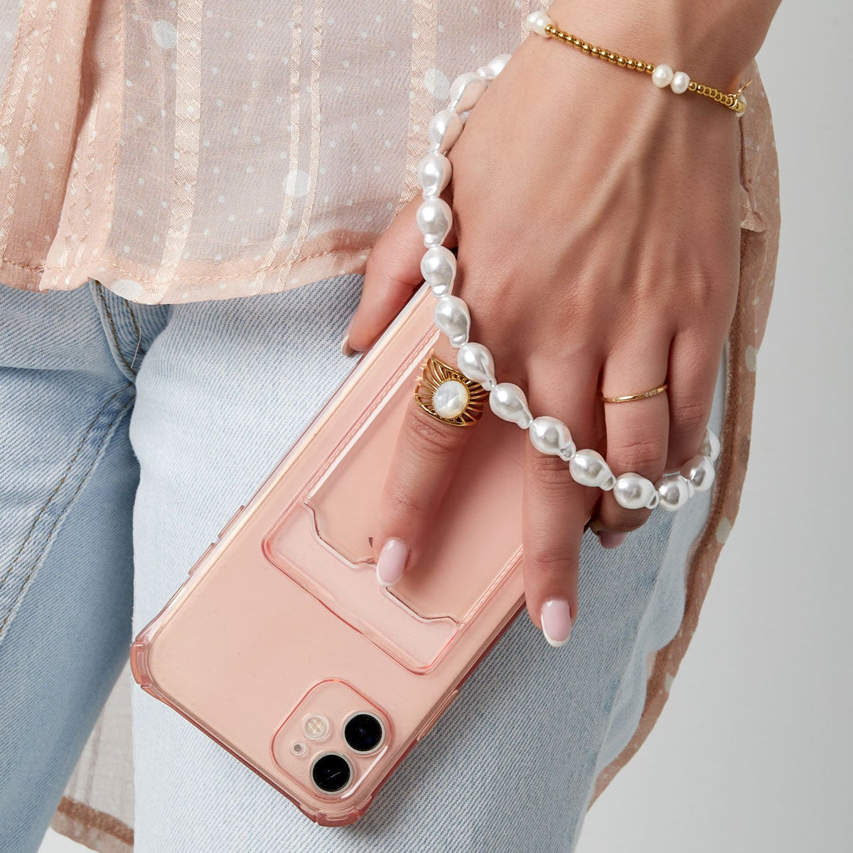 Telephone cord pearls