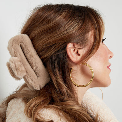 Hair clip fluffy straight