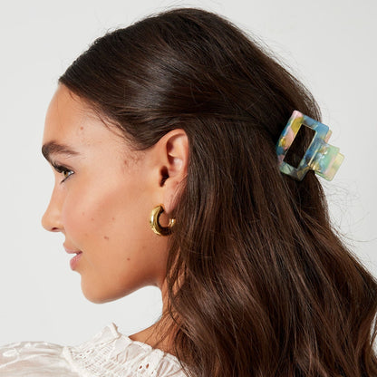 Multi color hair clip Brown Sheet Material