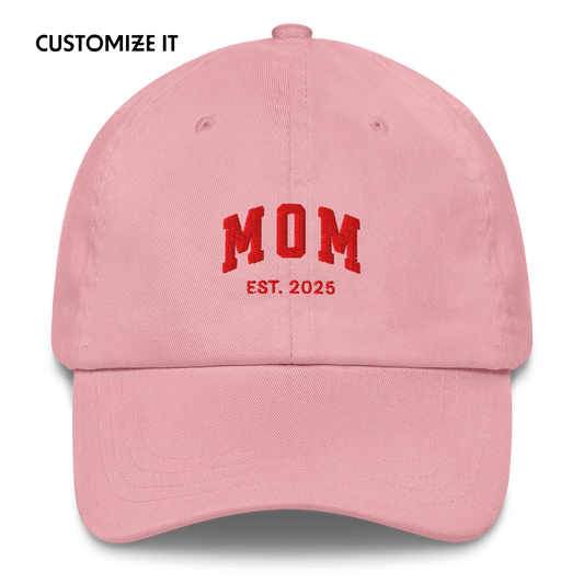 CUSTOM YEAR Mom to Be Embroidered Dad Hat