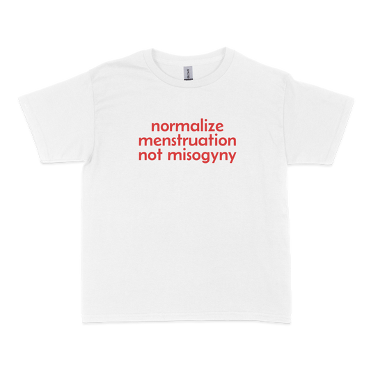 Normalize Menstruation not Misogyny Feminist Baby Tee