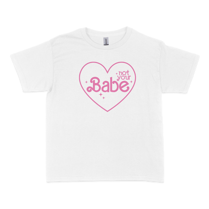 Not Your Babe Feminist Baby Tee