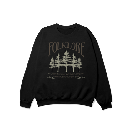 folklore Album Tracklist Crewneck Sweatshirt