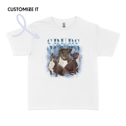 CUSTOM Your Pet 90s Retro Bootleg Baby Tee