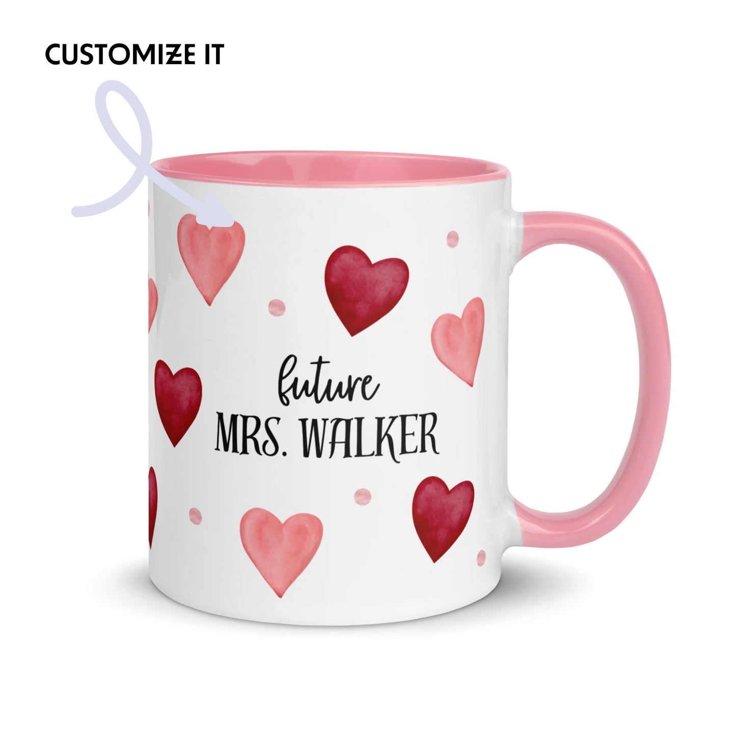 Personalised Future Mrs. Engagement Color Mug