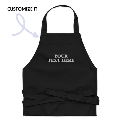 CUSTOM Embroidered Organic Cotton Apron