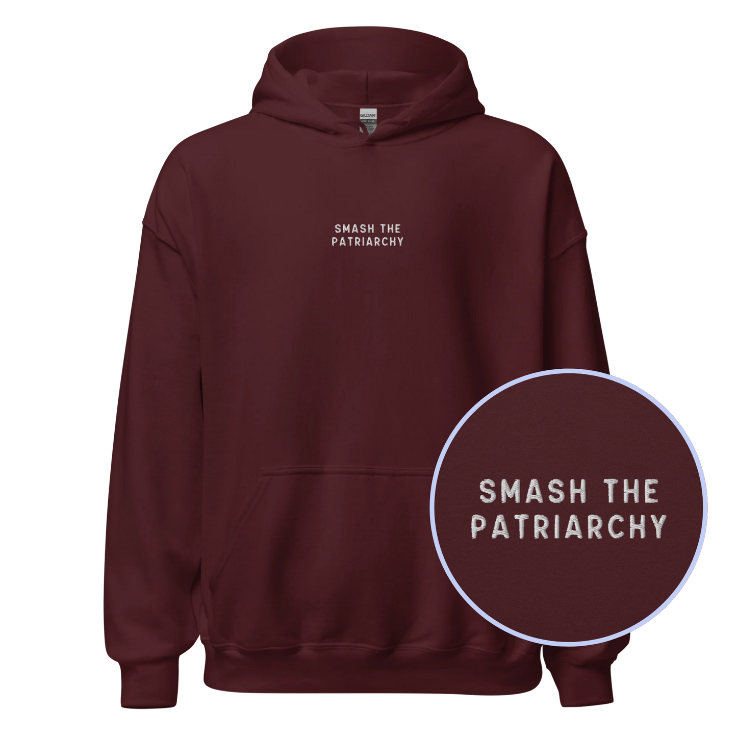 Smash the Patriarchy Embroidered Hoodie