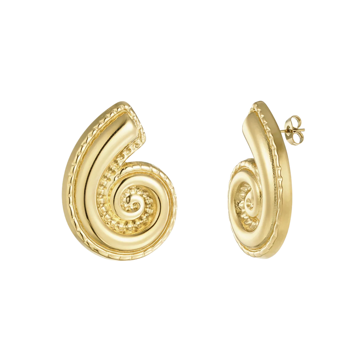 Twisted Shell Stud Earrings