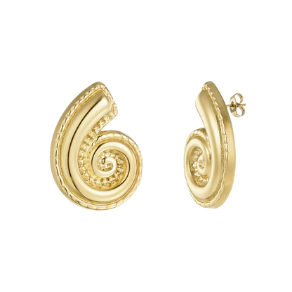 Twisted Shell Stud Earrings