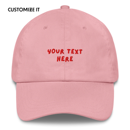 CUSTOM Your Text Playful Embroidered Cap