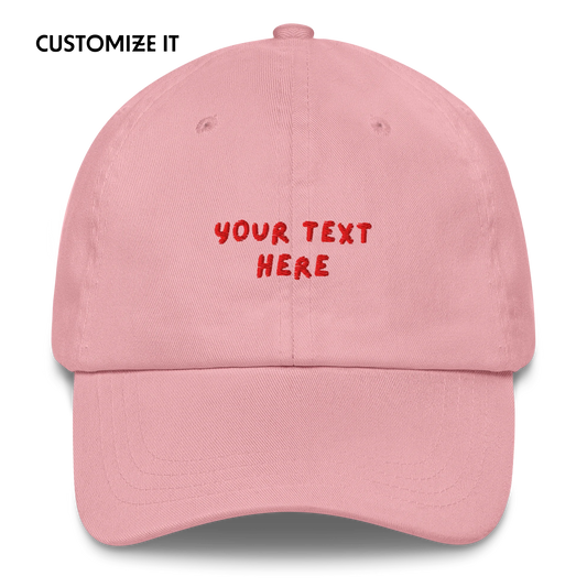 CUSTOM Your Text Playful Embroidered Cap