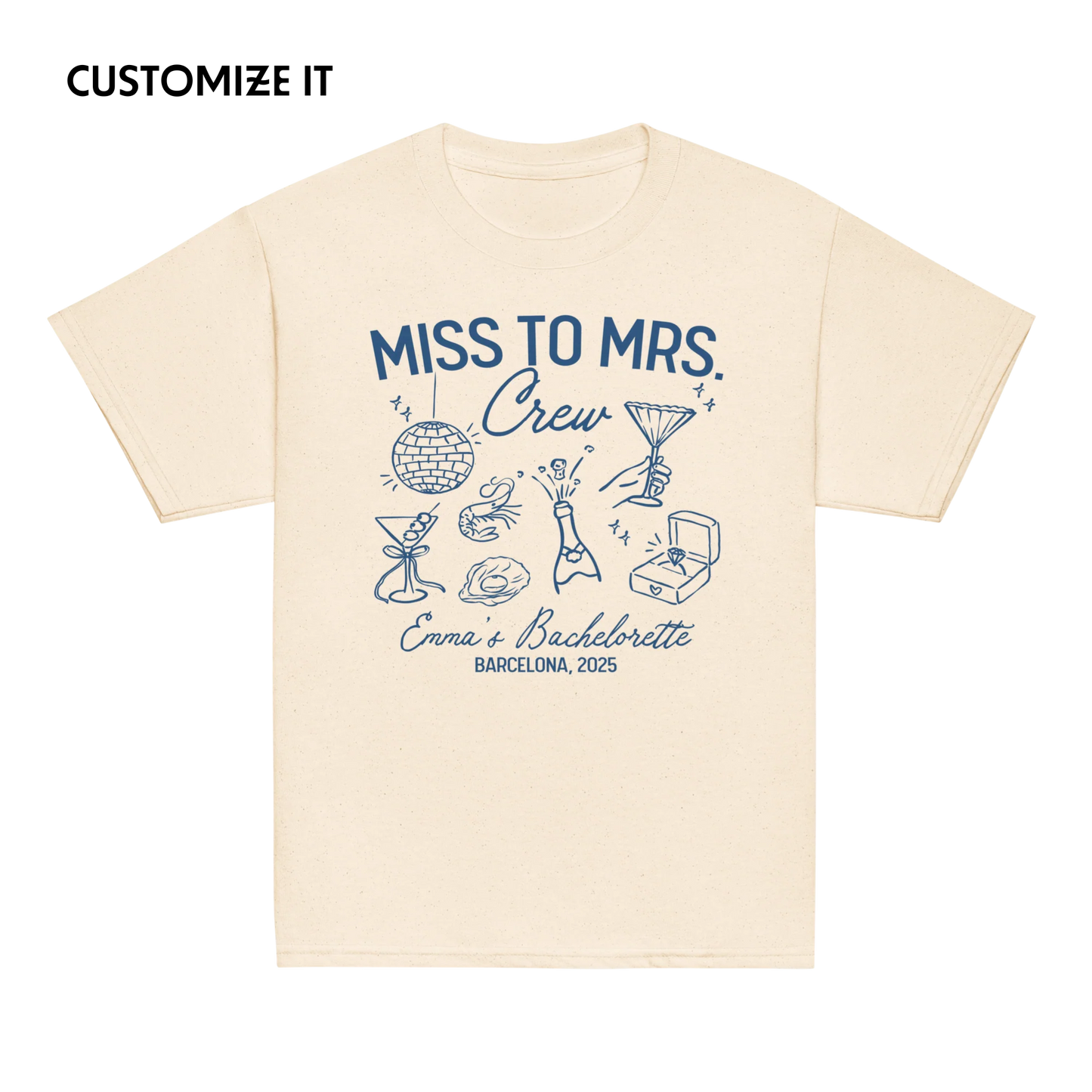 CUSTOM Bachelorette Party Trip Baby Tee