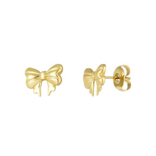 Sweet Bow Stud Earrings